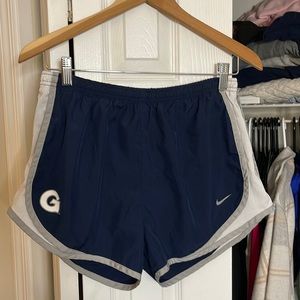 Nike running shorts, Georgetown Logo